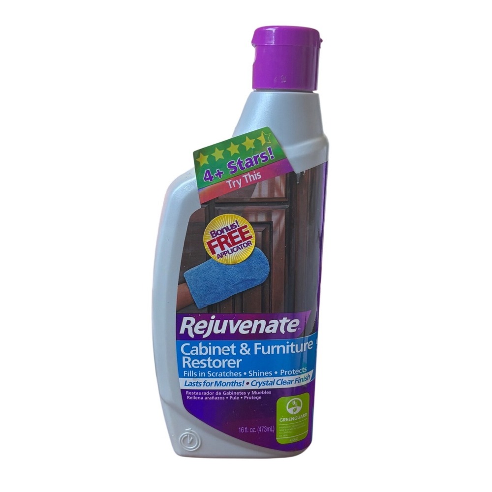 Rejuvenate Cabinet & Furniture Restorer 16oz Wood Polish with Free Applicator